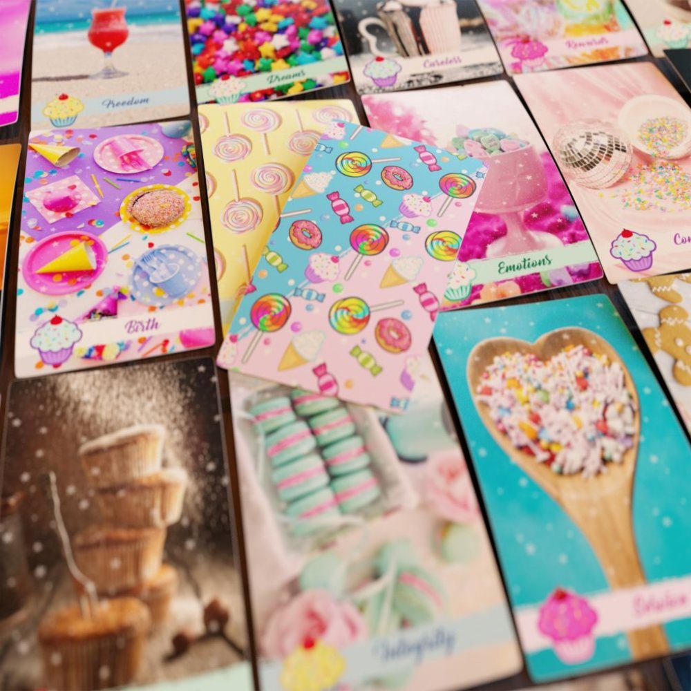 Eye Candy Oracle Deck | Pastel Colors | Lightwork & Shadow Work | 53 Cards | NEW